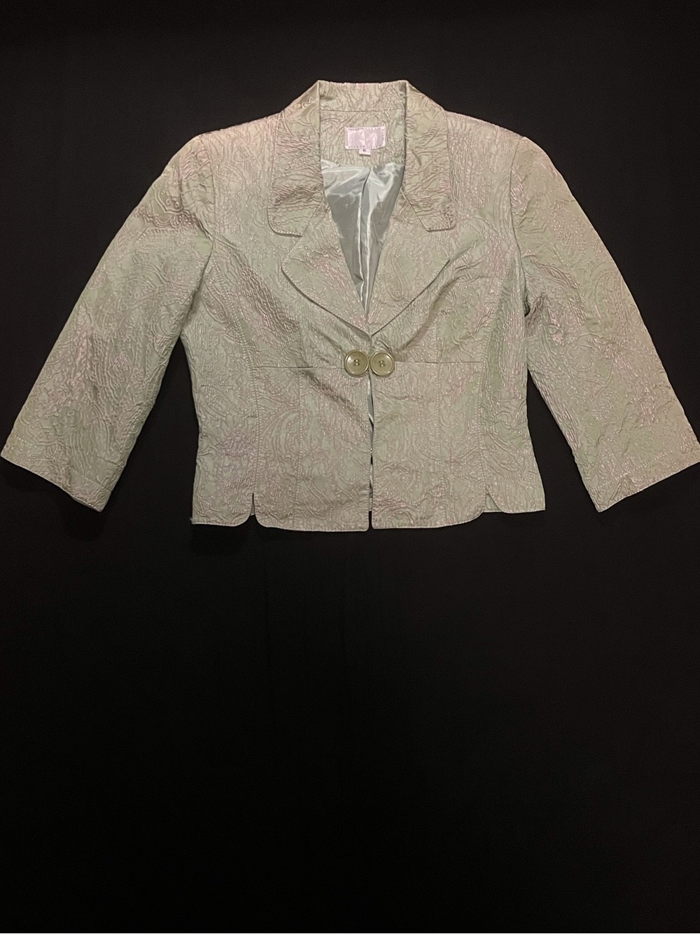 Alberto Makali green paisley blazer